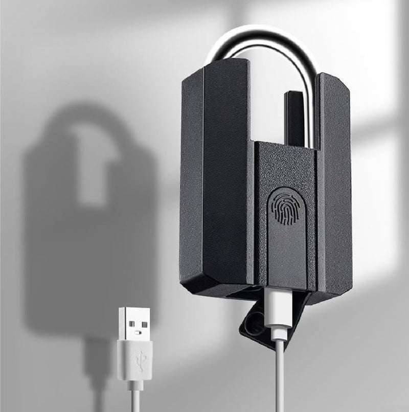 Candado Electronico Cerradura Inteligente Smart Lock Huella Antirrobo, Impermeable, Desbloqueo de Teléfono para Casillero, Gimnasio, Hogar