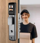 Cerradura de puerta inteligente con reconocimiento facial 3D Smart Lock de seguridad Video Huella contraseña app fácil de instalar