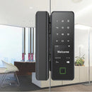 Cerradura Inteligente para puertas de vidrio Cerrojo Smart Lock 5 en 1 Llave Huella tarjeta contraseña Tuya app fácil de instalar sin perforar el vidrio