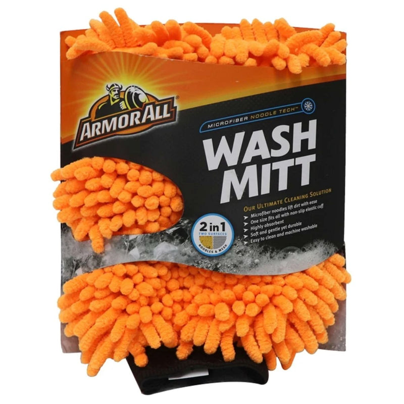 Guante de Lavado para Auto de Microfibra tipo Noodles Súper Absorbente para Limpieza sin Rayones. Uso Seco o Húmedo