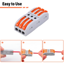 Conectores eléctricos de empalme rápido. Triple via. (1 Pza)