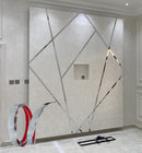 Cinta de acero Inoxidable Silver brillante Tira Autoadhesiva Decorativa delgada 2 cm x 5m largo para marmol PCV