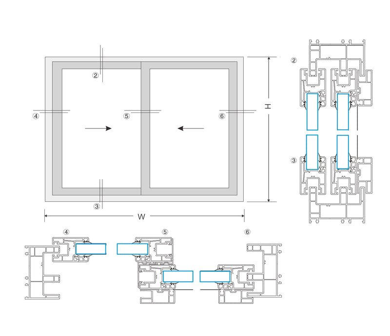 Ventanas Correderas UPVC Marrón Anti UV con Vidrio de seguridad Templado 5mm (5 años de Garantía) Incluye malla mosquitera