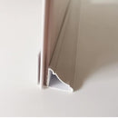 Moldura remate accesorio cornisa Cielo Raso PVC techo Gris Madera 5.95m Resistente a Humedad Fácil Instalación Alta Durabilidad