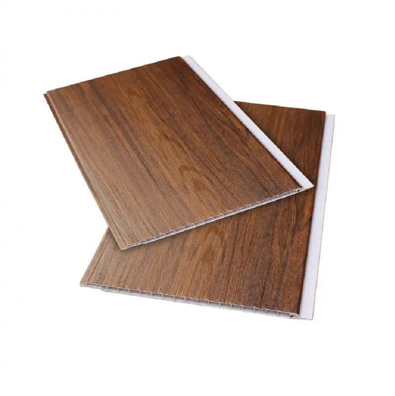 Union tipo H accesorio Cielo Raso PVC techo Nogal madera  5.95m  Resistente a Humedad Fácil Instalación Alta Durabilidad