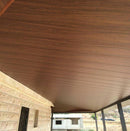 Cielo Raso PVC techo Nogal madera panel 20cm x 8mm x 5.95m Resistente a Humedad Fácil Instalación Alta Durabilidad