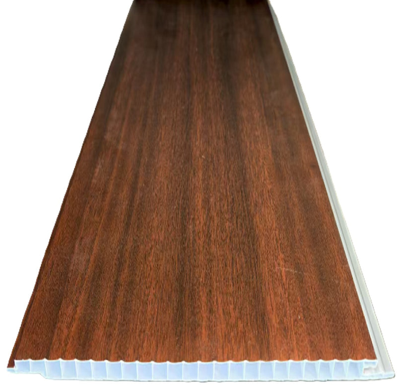 Cielo Raso PVC techo Nogal madera panel 20cm x 8mm x 5.95m Resistente a Humedad Fácil Instalación Alta Durabilidad