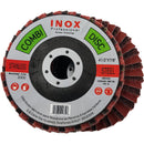 Carbone Combi disc 4 1/2" x 7/8" Medio Ceramica 80 y nylon. Desbaste y satinado.RPM 3000