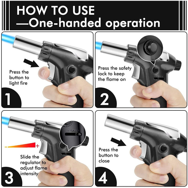 Soplete de cocina a gas para flameado (no incluye gas)