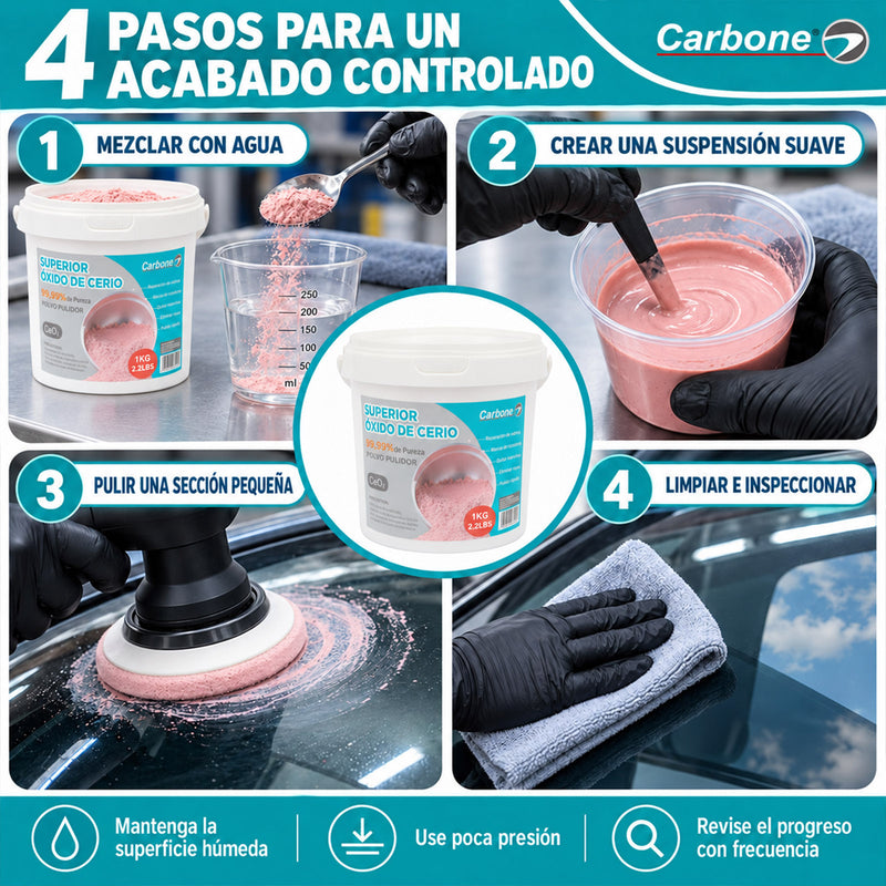 Oxido de cerio  1 kg 2.2 Lb. Alta calidad.