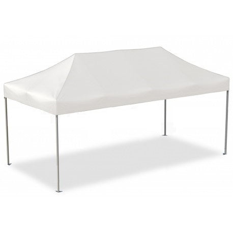 Tolda gazebo plegable 3m x 6m de color blanco. Incluye bolsa para fácil traslado