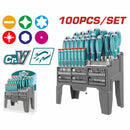 Juego de destornilladores de 100 piezas