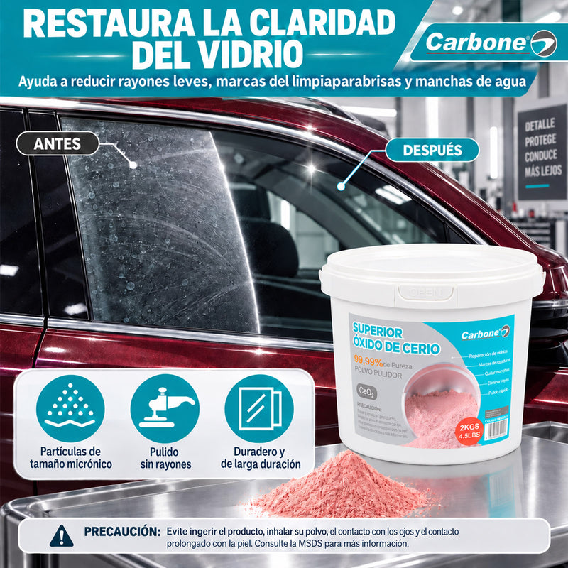 Oxido de cerio  2.00 kg 4.5 lb. Alta calidad.