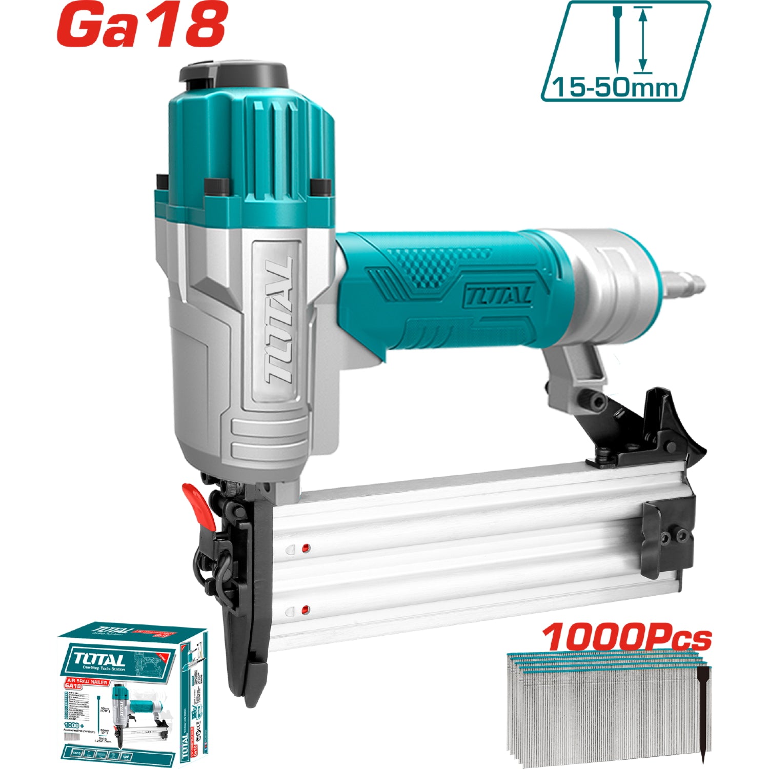 Pistola de clavos neumática 15-50mm