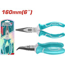 Alicate de punta doblada 6"/160mm. Pulido.