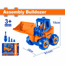 Juguete Retro Excavadora para Niños. Desmontable. Edades de 3 años+. Incluye accesorios.