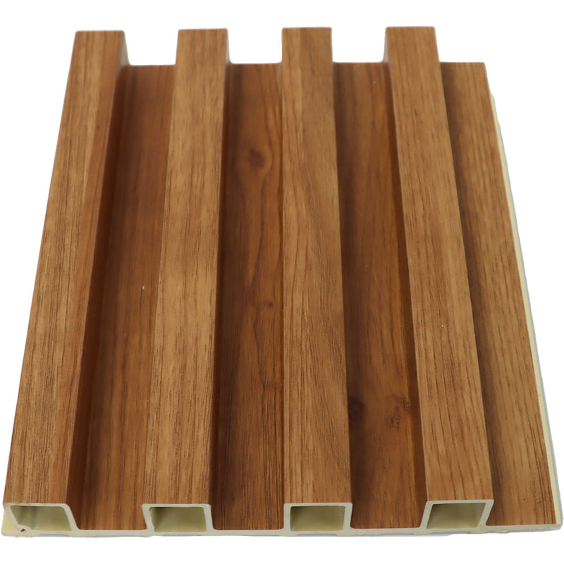 Lámina acanalada decorativa  WPC light wood 24x160x2900 mm