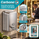 Dispensador De Jabón Líquido 800 ml de Acero Inoxidable 304 Satinado. Dosificador Manual Para Pared.