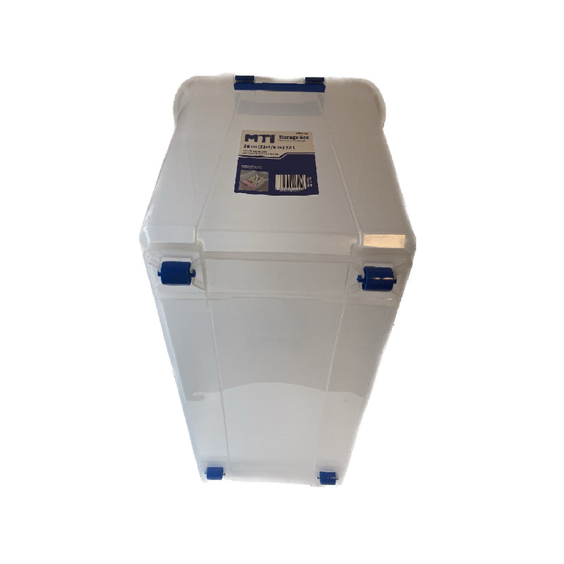 Caja plástica para almacenamiento, con ruedas. 52 litros. Tactix