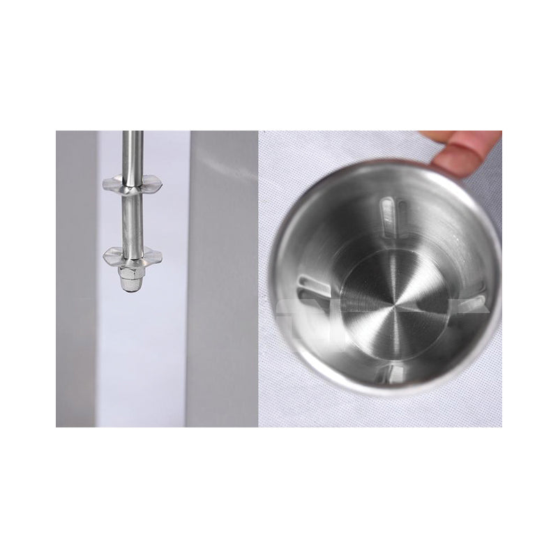 Maquina de batidos (milk shaker) 1 cabezal 80W 110/60 htz 190*160*530. acero inox batidora