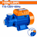 Bomba de agua periférica 750W 1 HP Voltaje: 110-120V. Flujo máximo: 46L. Succión: 8m.