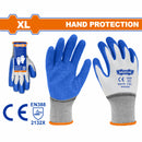 Guantes de Látex XL. Ideal para carga pesada y objetos afilados. Sin costuras. Set de 12 pares.