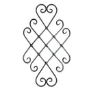 Rosón artístico de hierro forjado Extensible 580 x 440 mm; Platina de 16 x 8 mm