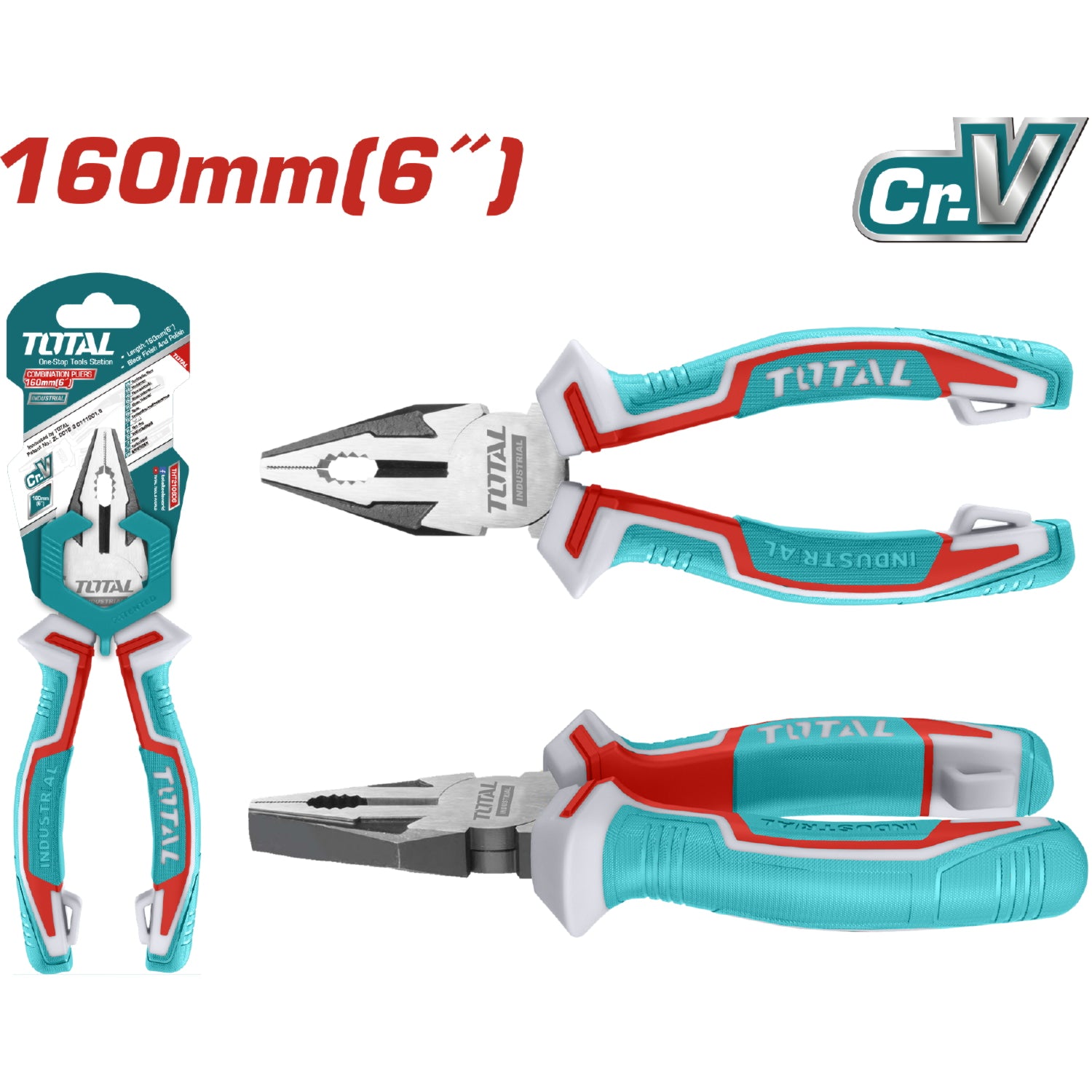 Alicate de combinacion 6"/160mm Cr-V.