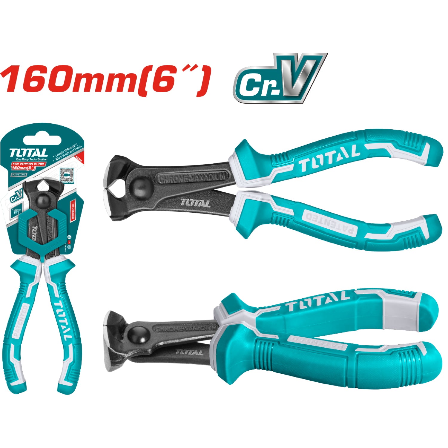 Alicates de corte final 6"/160mm Cr-V.