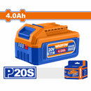 Batería 20V. Litio 4.0Ah. Indicador LED de carga. Compatible con múltiples herramientas.