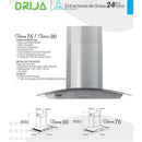 Extractor De Grasa Galaxy 76. Color Inox.