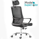 Silla ejecutiva de oficina Mesh Alta con Posa cabezas. Modelo Supervisor