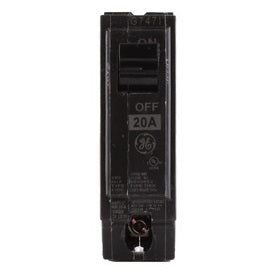 Breaker eléctrico 20 amperios de 1 polo, 120/240 V. General Electric (GE)