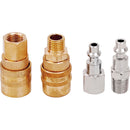 Juego de acoples y conectores de aire 4 piezas Surtek para compresor