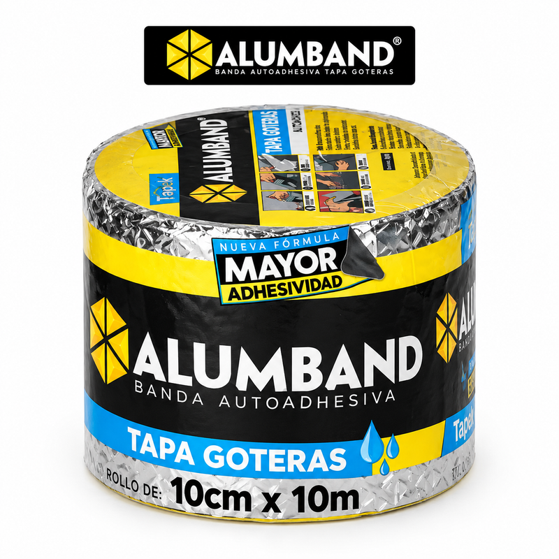 ALUMBAND Autoadhesivo 1.1 mm "Tapa Goteras" 10m x10cm