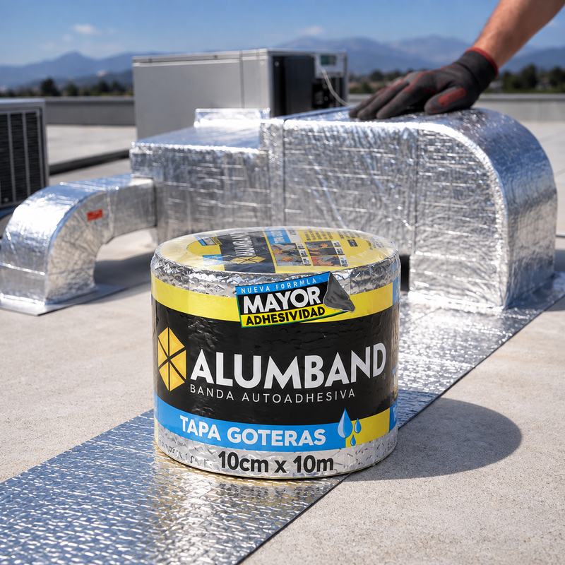 ALUMBAND Autoadhesivo 1.1 mm "Tapa Goteras" 10m x10cm