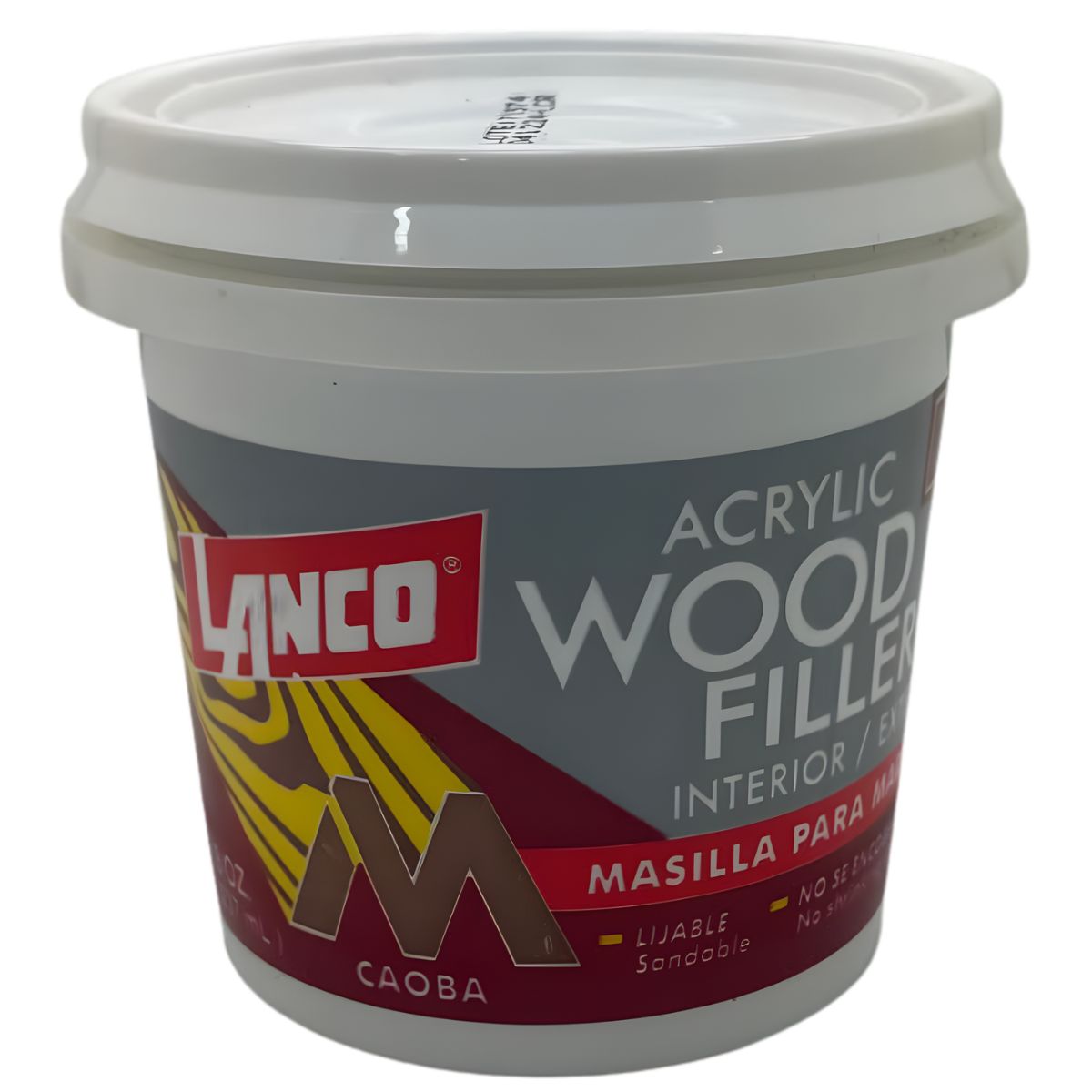 Masilla Para Madera Color Mahogany (Caoba) 8 Oz. Acrylic Filler Mahoga