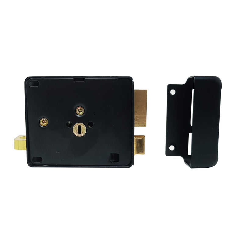 Cerradura de sobreponer para madera para lado izquierdo. Con 3 llaves.