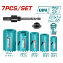 Brocas circulares sierra de orificio sacabocados bimetal 7 pzas