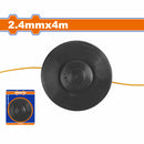 Rollo de linea para desmalezadora 2.4mm de diametro 4.2mm de longitud.