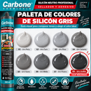 Silicón Neutro color Gris Oscuro Multipropósito 300 ml  Calidad Profesional. Sellador Silicona.