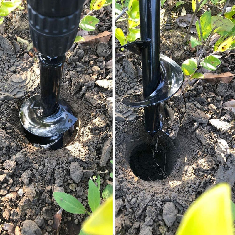 Broca para tierra ahoyadora de taladro drill en forma de espiral para agricultura. 3.5"x10" cavar huecos en la tierra