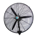 Abanico industrial 30" 180w de pared. Color negro. 3 velocidades 1400/1250/1050 R