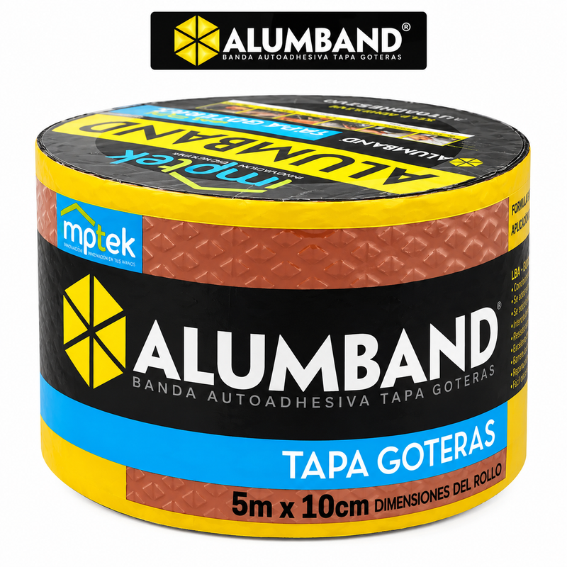 ALUMBAND Autoadhesivo 2mm "Tapa Goteras"  5m x10cm OCRE