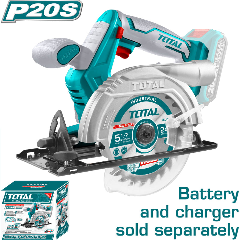 Sierra Circular  20V  5 1/2"  140 mm. No incluye Bateria ni Cargador.