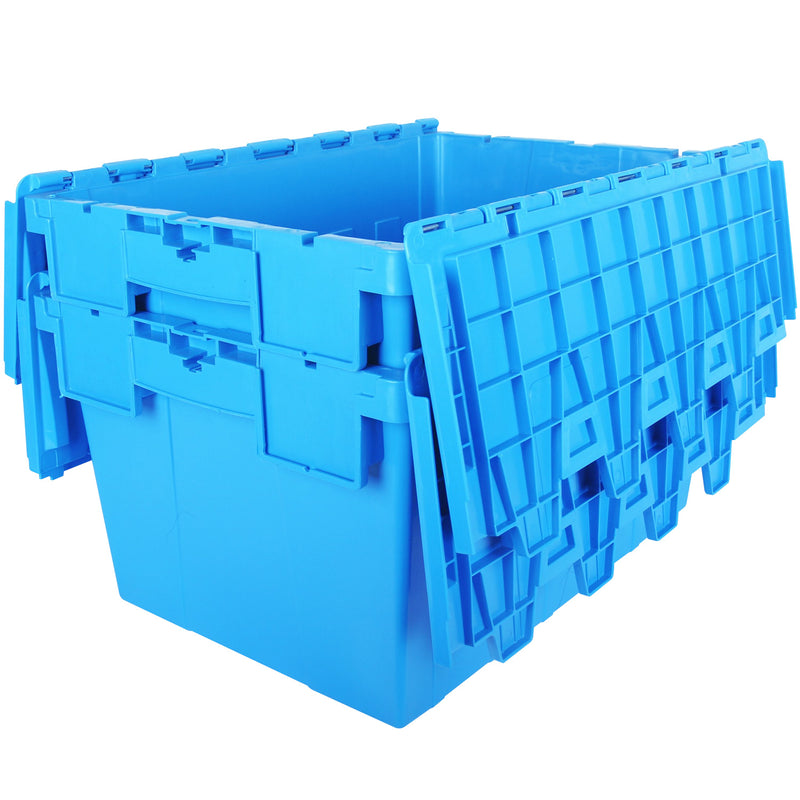 Caja logística con tapa de bisagra, Para apilar o encajar Medida externa 600Lx400Ax315H mm ( 1 una pza )