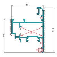 Serie Perimetral Abatible de 45 mm