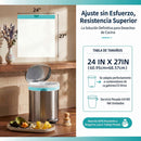 Bolsas de Basura para Cocina Aromatizadas 13 Galones (49L) con Cordón Ajustable (160 Unds). Cartuchos para Desechos Flexibles (62x68 cm) Color Blanco