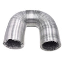 Ducto flexible de Aluminio para aire acondicionado 4" 100mm *3mts Resistente al desgaste.