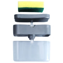 Dispensador de jabón liquido con soporte para esponja. (Incluye esponja) para fregador
